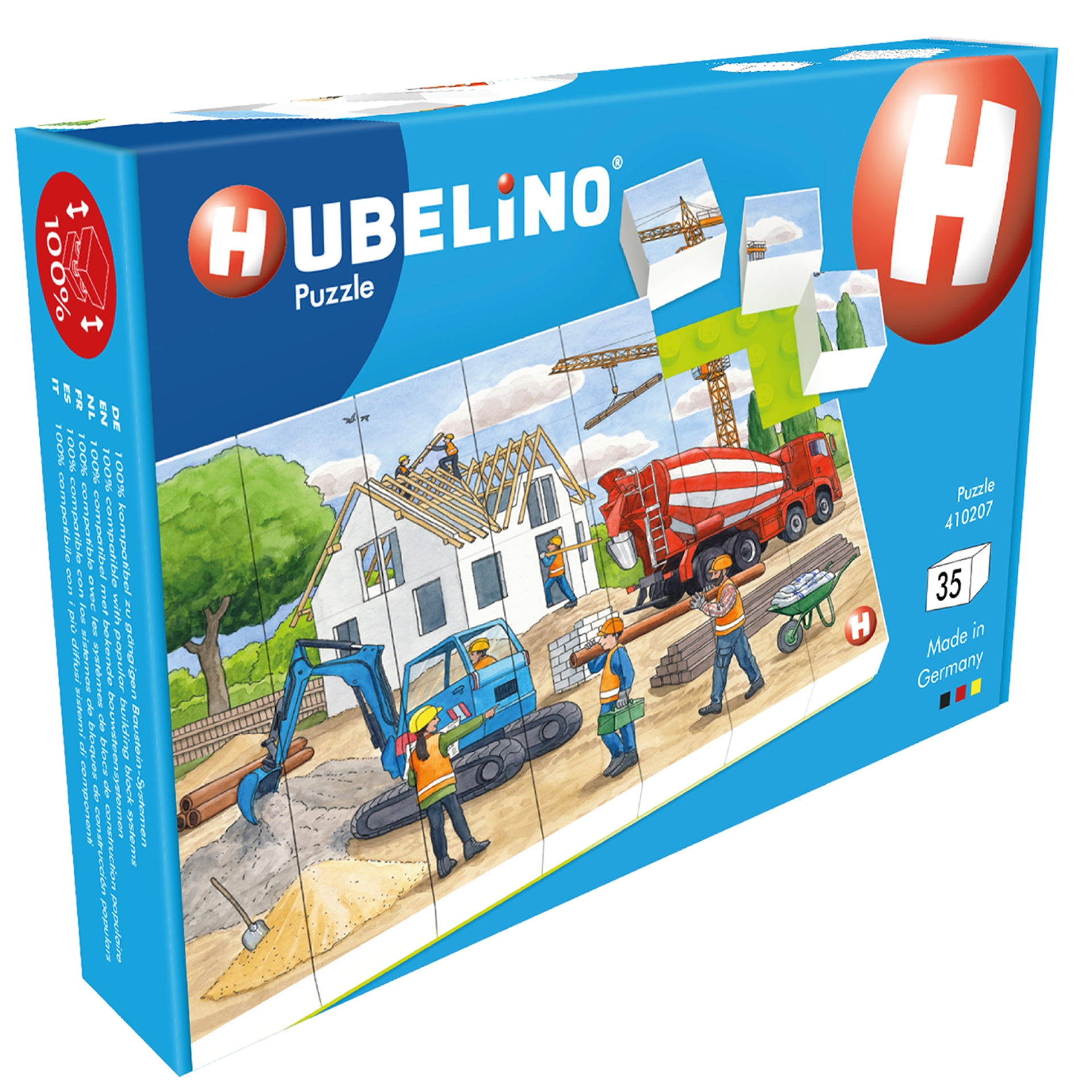 410207 Puzzle Pe santier in constructii Hubelino (35 piese) - imagine 1