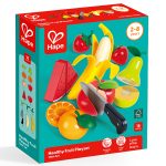 Jucarie din lemn - Fructe sanatoase de taiat (9 piese)