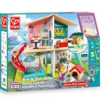 Jucarie - Casuta de papusi cu mobila (8 camere si 9 efecte muzicale)