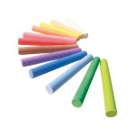 Creta colorata copii pentru desen pe tabla si asfalt, 12 bucati - imagine 2