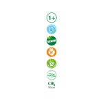 Plastilina colorata vegana pentru copii SES Happy 4 x 90 gr - imagine 4