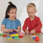 Plastilina colorata vegana cu sclipici Feel Good 4 x 90gr - imagine 3