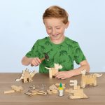 Set creativ - Dinozauri din lemn - imagine 3