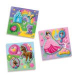 Set creativ de copii cu mulaj si pictura - 3 panze de pictat printese - imagine 4
