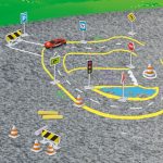 Creta colorata pentru terenul de joaca - Trafic - imagine 5
