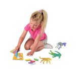 Creta colorata pentru copii si sabloane cu animale - imagine 5