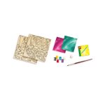 Set de creatie pentru copii cu decoratie fluturi din lemn - imagine 2