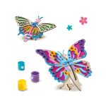 Set de creatie pentru copii cu decoratie fluturi din lemn - imagine 4