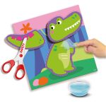Set creativ - Invat sa decupez si sa lipesc, animale - imagine 4
