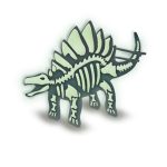Set pentru copii cu un dinozaur din piese si vopsea fluorescenta - imagine 3