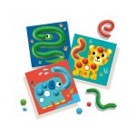 My first - Set creativ cu plastilina si cartonase cu animale - imagine 3