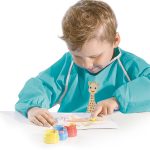 Girafa Sophie - Set acuarele pentru degetele cu planse si sort - imagine 3