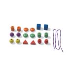 Jucarie din lemn - Set de insirat margele - imagine 3