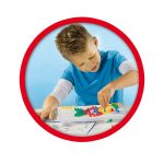 Set creativ mozaic - Tabla de jucarie mozaic cu pini colorati - imagine 3