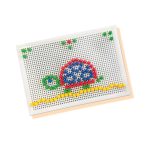Set creativ mozaic - Tabla de jucarie mozaic cu pini colorati - imagine 5