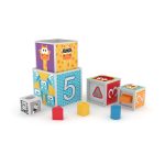 Jucarie din lemn - Set 3 jucarii J'adore mov - imagine 3