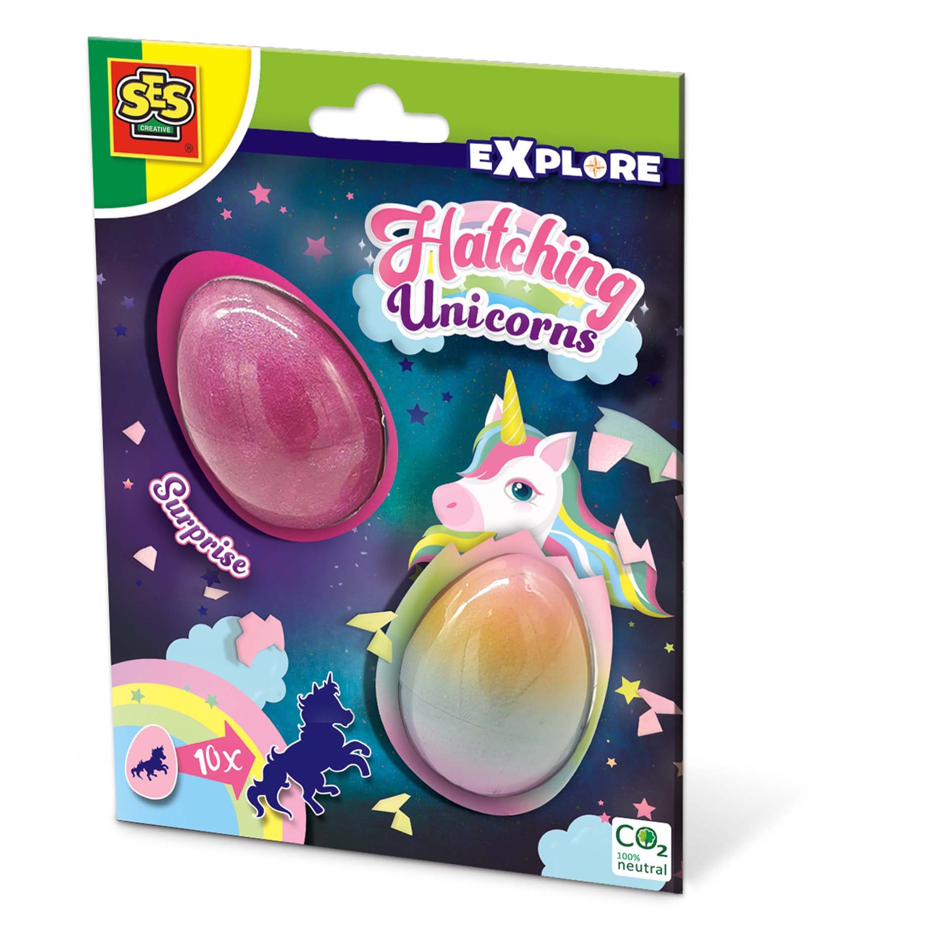 250891 Set oua de jucarie pentru copii cu unicorni care eclozeaza in apa - imagine 1