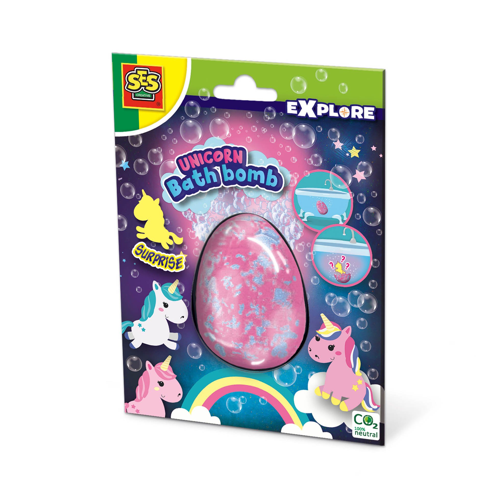 251261 Bomba de baie efervescenta pentru copii cu unicorn surpriza - imagine 1