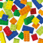 Cuburi de construit colorate pentru copii Hubelino (60 piese) - imagine 2