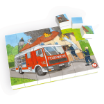Puzzle Masina de pompieri Hubelino (35 piese) - imagine 2