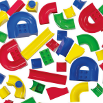 Jucarie copii Marble Run Hubelino - tobogane (128 piese) - imagine 4