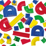 Jucarie copii Marble Run Hubelino - tobogane (55 piese) - imagine 4