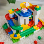 Jucarie de construit pentru copii Marble Run Hubelino (123 piese) - imagine 4