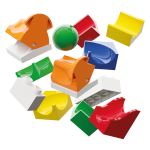 Jucarie copii Marble Run Hubelino - extensie de schimbat directia (43 piese) - imagine 4