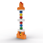 Jucarie copii Marble Run Hubelino - extensie lift pentru bile (24 piese) - imagine 6