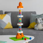 Jucarie copii Marble Run Hubelino - extensie lift pentru bile (24 piese) - imagine 5