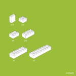 Blocuri de constructie albe Hubelino (60 piese) - imagine 3
