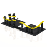 Jucarie Marble Run Pi tunuri magnetice Hubelino (70 piese) - imagine 6