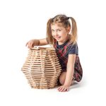 Jucarie din lemn - Caramizi natur Karla (200 piese) - imagine 3