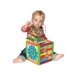 Jucarie din lemn - Centru de activitati multiple - imagine 2