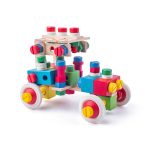 Jucarie din lemn - Set de constructie la galeata (144 piese) - imagine 2