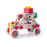 Jucarie din lemn - Set de constructie la galeata (144 piese) - imagine 3