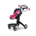 Carucior pentru papusi modern, scaun auto - Pisici Chichi, 2 in 1 - imagine 2