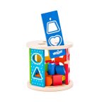 Jucarie din lemn - Sortator de forme rulant - imagine 3