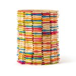 Jucarie din lemn - Caramizi colorate Emma (200 piese) - imagine 5