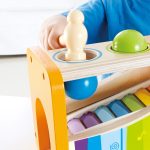 Jucarie din lemn - Xilofon si ciocan cu bile - imagine 5