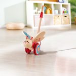 Jucarie din lemn de impins - Fluture - imagine 4