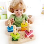Jucarie din lemn - Puzzle creativ cu forme - imagine 3