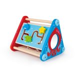 Jucarie din lemn interactiva - Triunghi cu activitati - imagine 5