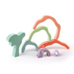 Jucarie din lemn de stivuit - Elefant (7 piese) - imagine 5