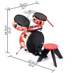 Set tobe si orga de jucarie din lemn pentru copii - imagine 4
