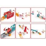Jucarie din lemn - Domino fabrica de roboti (122 piese) - imagine 2
