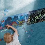 Puzzle pentru copii flourescent cu Dinozauri (200 piese, 1.5m) - imagine 3