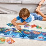 Puzzle pentru copii flourescent cu Dinozauri (200 piese, 1.5m) - imagine 5