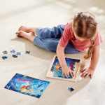Puzzle din lemn 2 in 1 - Salvarea Oceanului (50 piese), cu fata dubla si activitate colorare - imagine 4
