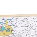 Puzzle din lemn 2 in 1 - Salvarea Oceanului (50 piese), cu fata dubla si activitate colorare - imagine 5